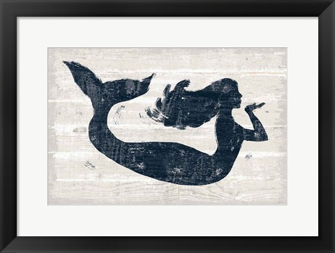 Framed Driftwood Coast IX Blue Print