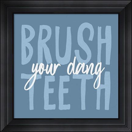 Framed Bathroom Advice IV Print