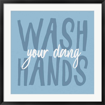 Framed Bathroom Advice I Print