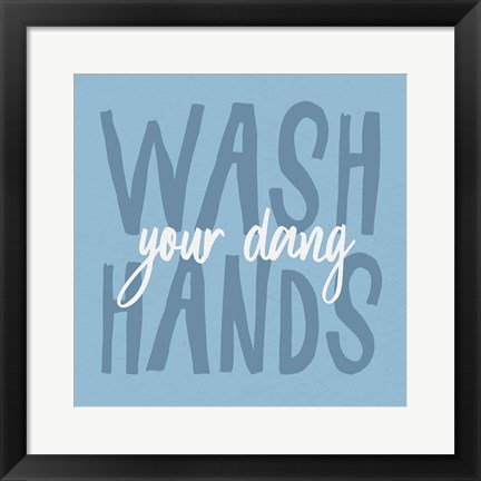 Framed Bathroom Advice I Print