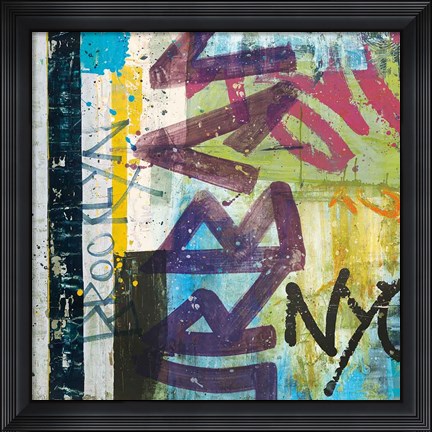 Framed City Graffiti Print