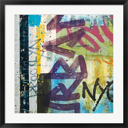 Framed City Graffiti Print