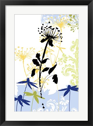 Framed Funky Botanical II No Words Print