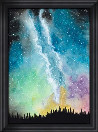 Framed Magical Night Sky Print
