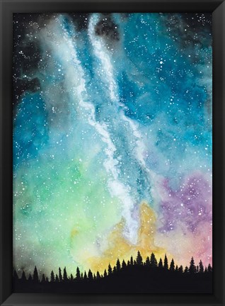 Framed Magical Night Sky Print