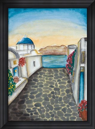 Framed Santorini Print