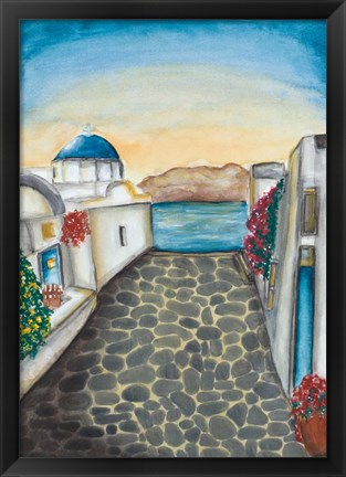 Framed Santorini Print