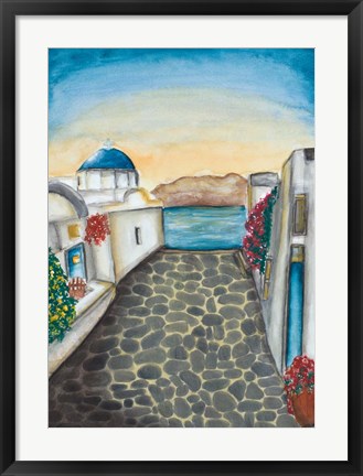 Framed Santorini Print