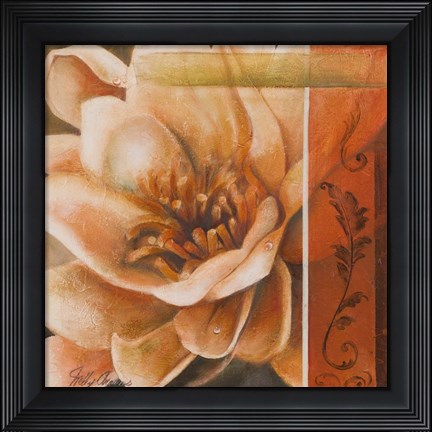 Framed Flor de Loto I Print
