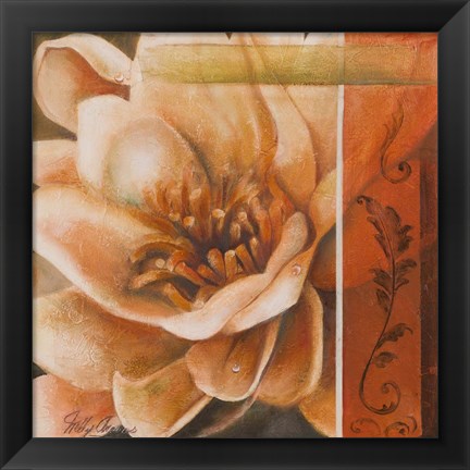 Framed Flor de Loto I Print