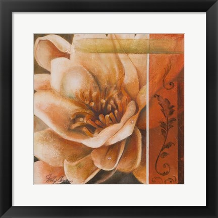 Framed Flor de Loto I Print