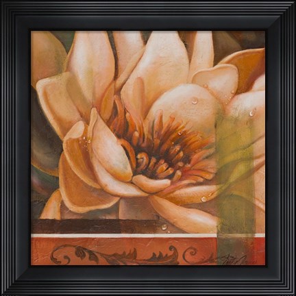 Framed Flor de Loto II Print
