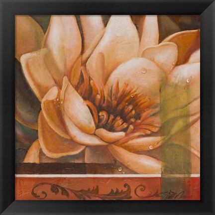 Framed Flor de Loto II Print