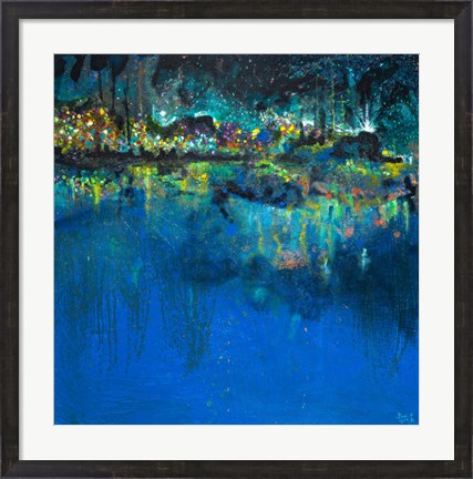 Framed Lake Butler Abstract Print