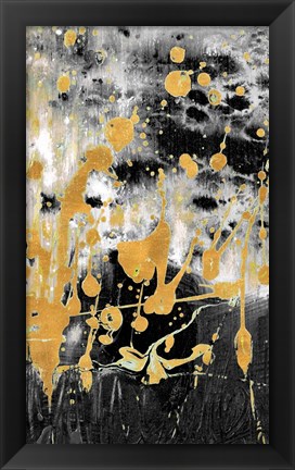 Framed Gold Reflections Abstract Print