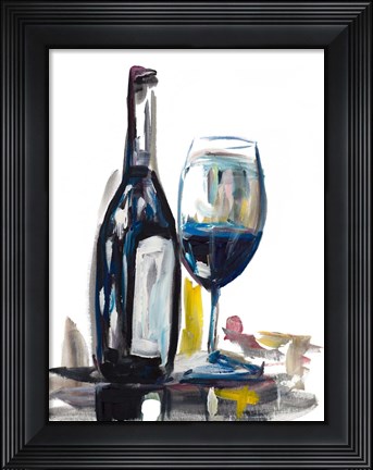 Framed Time for Wine I Print