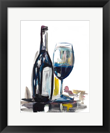 Framed Time for Wine I Print