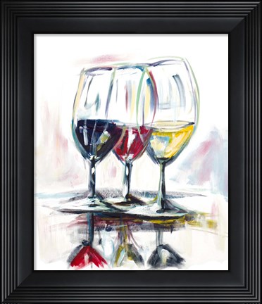 Framed Time for Wine II Print