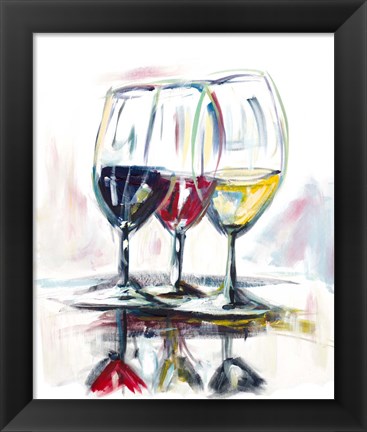 Framed Time for Wine II Print