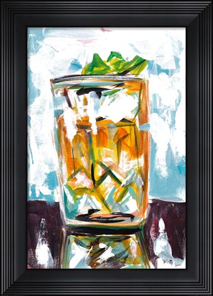 Framed Drink on the Rocks Print
