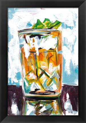 Framed Drink on the Rocks Print