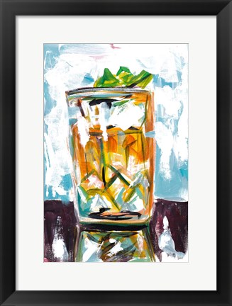 Framed Drink on the Rocks Print