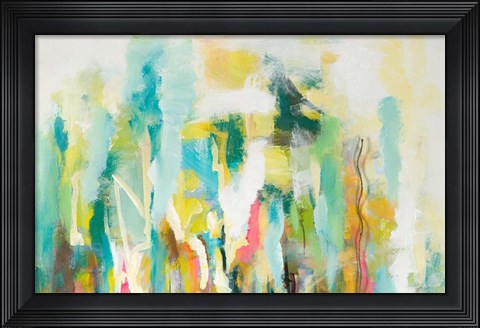 Framed Mist of the Crowd Abstract Print