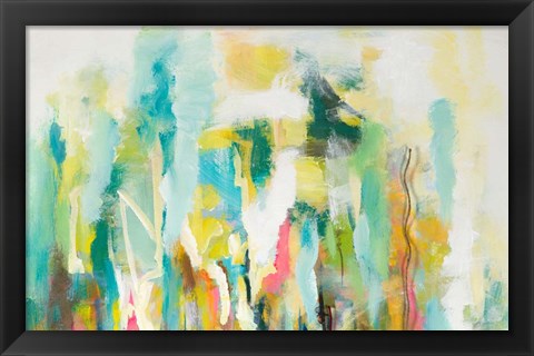 Framed Mist of the Crowd Abstract Print