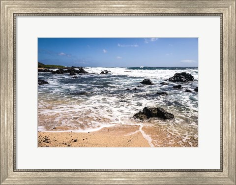 Framed Oahu Rocky Shores I Print
