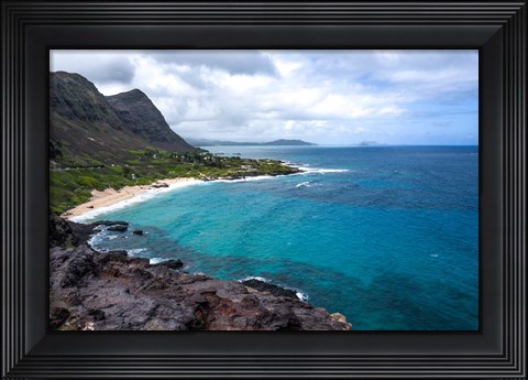 Framed Oahu Cliffs Print