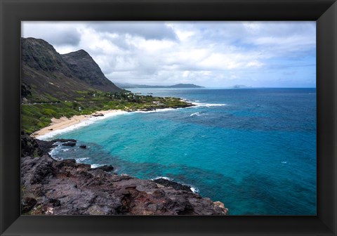 Framed Oahu Cliffs Print