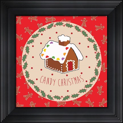 Framed Sweet Christmas I Print