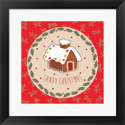 Framed Sweet Christmas I Print