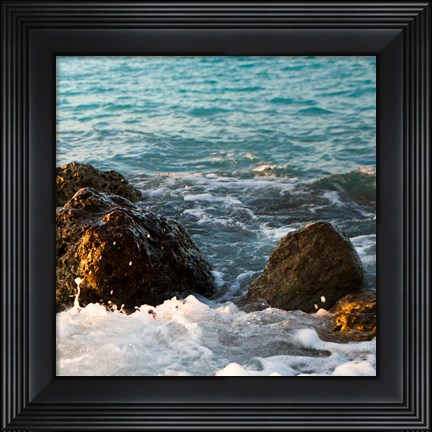Framed On the Rocks II Print