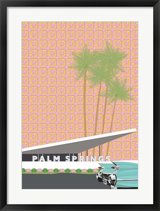 Framed Palm Springs with Convertible Print