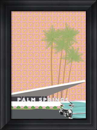Framed Palm Springs with Convertible Print