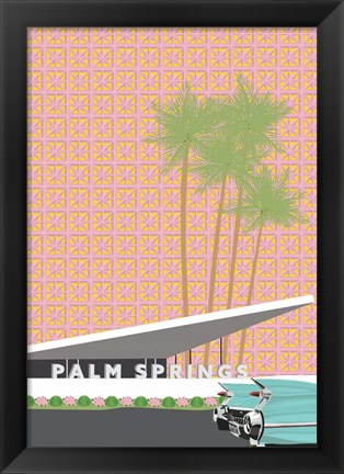 Framed Palm Springs with Convertible Print