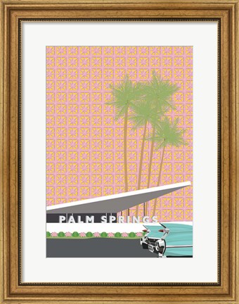 Framed Palm Springs with Convertible Print