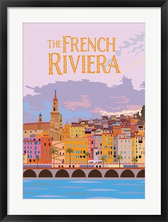 Framed French Riviera Print