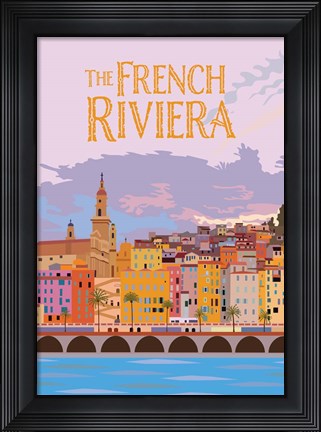 Framed French Riviera Print