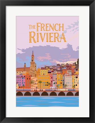 Framed French Riviera Print