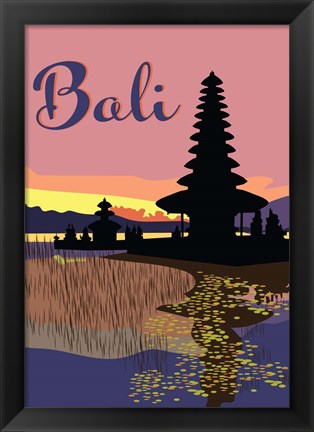 Framed Bali Print