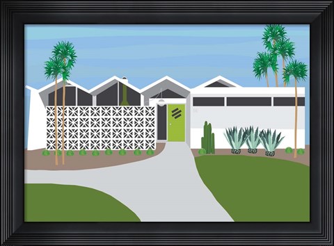 Framed Palm Springs Living I Print