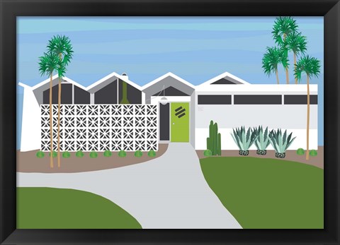 Framed Palm Springs Living I Print