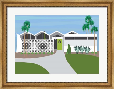 Framed Palm Springs Living I Print