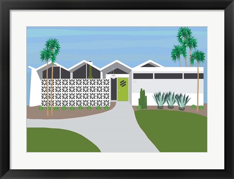 Framed Palm Springs Living I Print