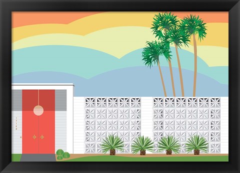 Framed Palm Springs Sunset Print