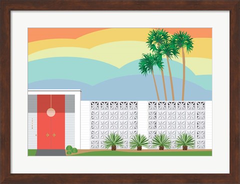 Framed Palm Springs Sunset Print