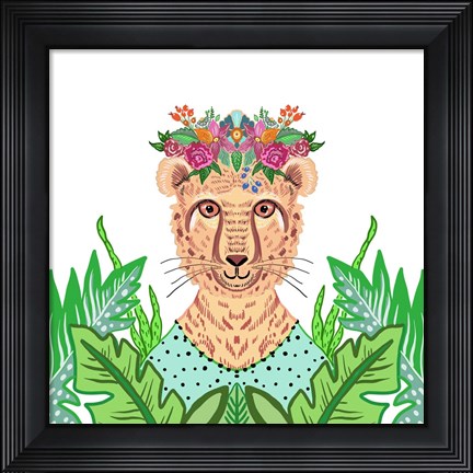 Framed Girly Cheetah Print