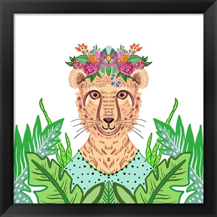 Framed Girly Cheetah Print
